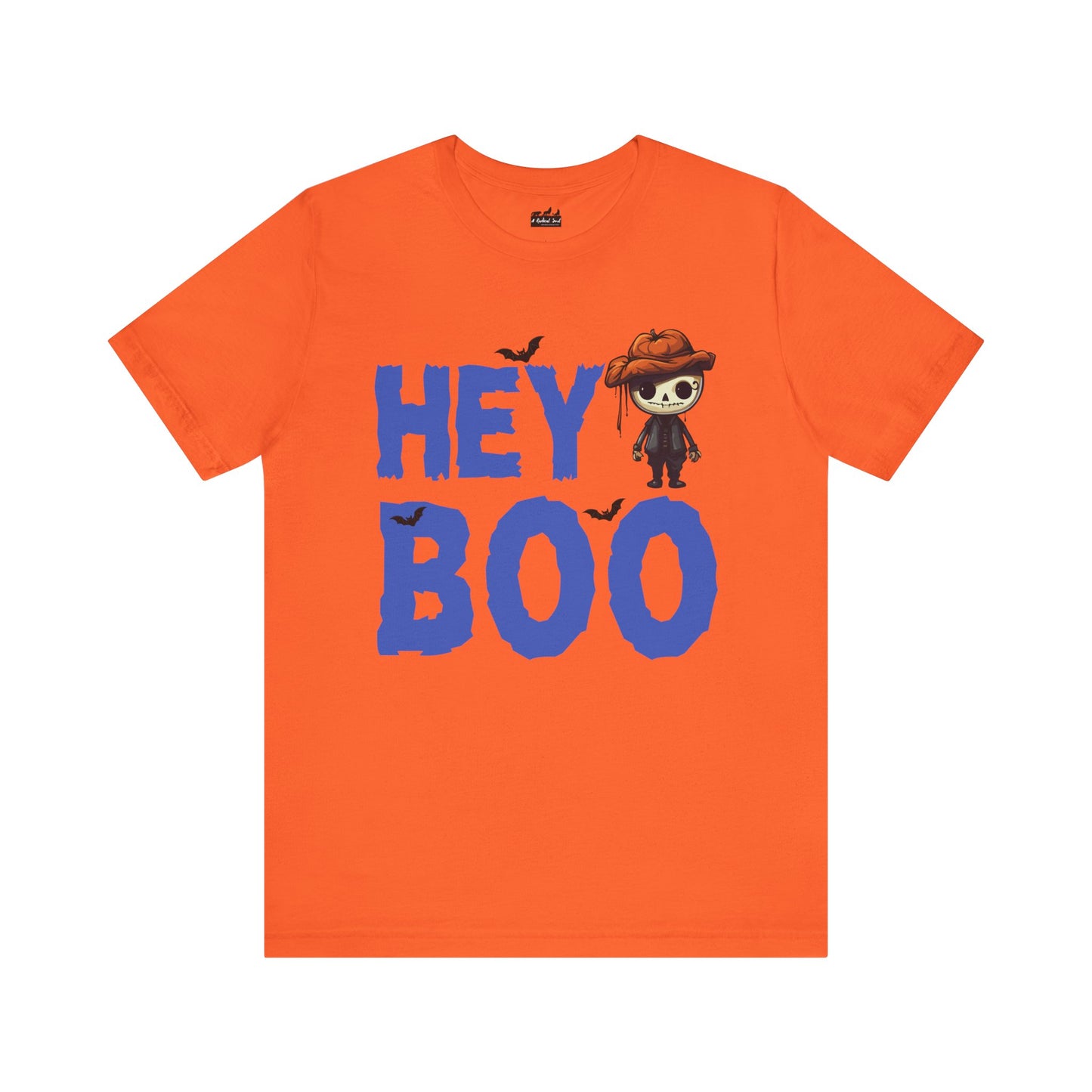 Hey Boo Spooky Halloween Skeleton Fun Tee