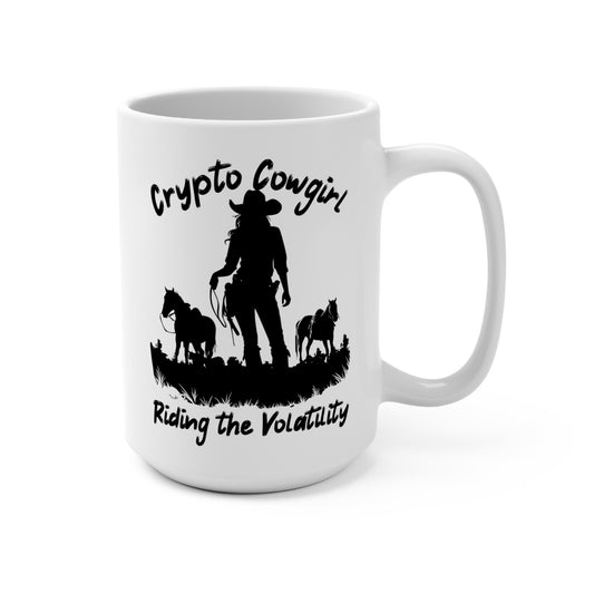 Crypto Cowgirl 15 oz Western Coffee Mug