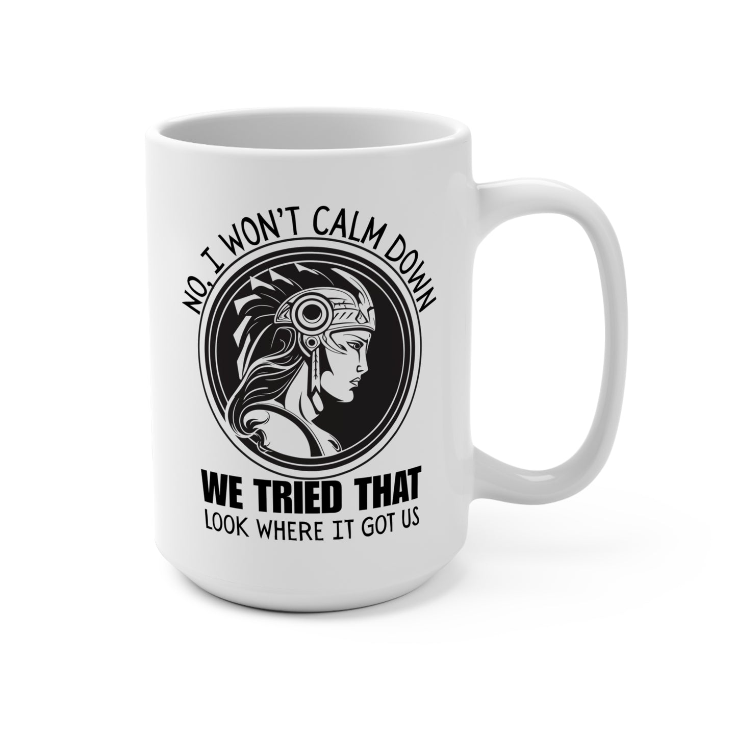 Athena Goddess of War Feminist Political Mug