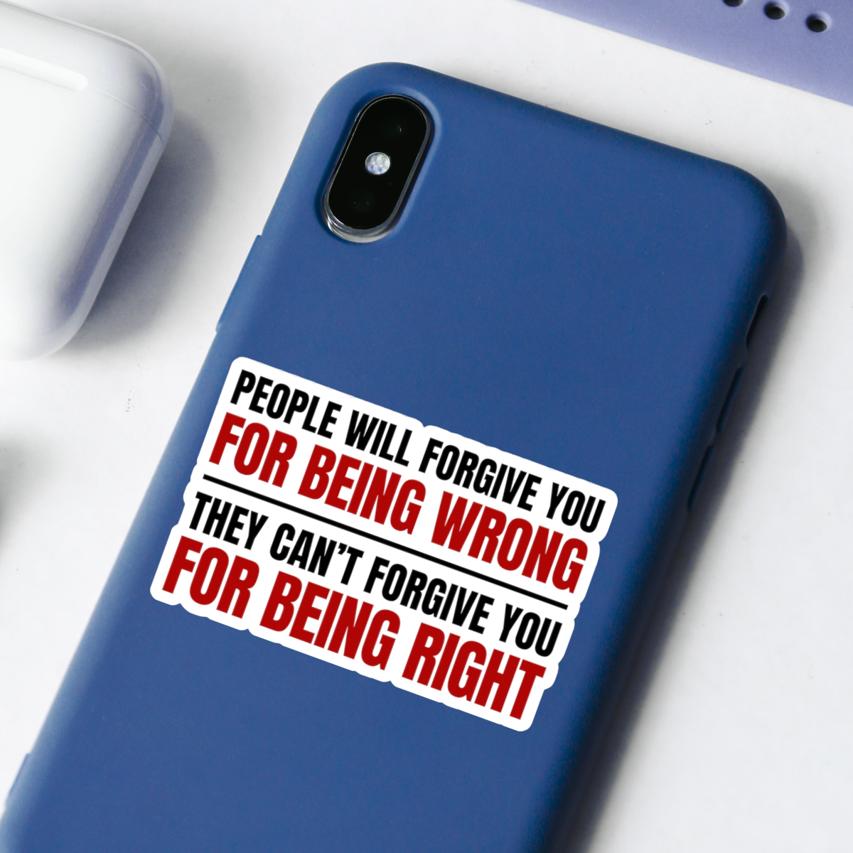 "People Will Forgive You For Being Wrong" — Anti-Trump Truth Sticker