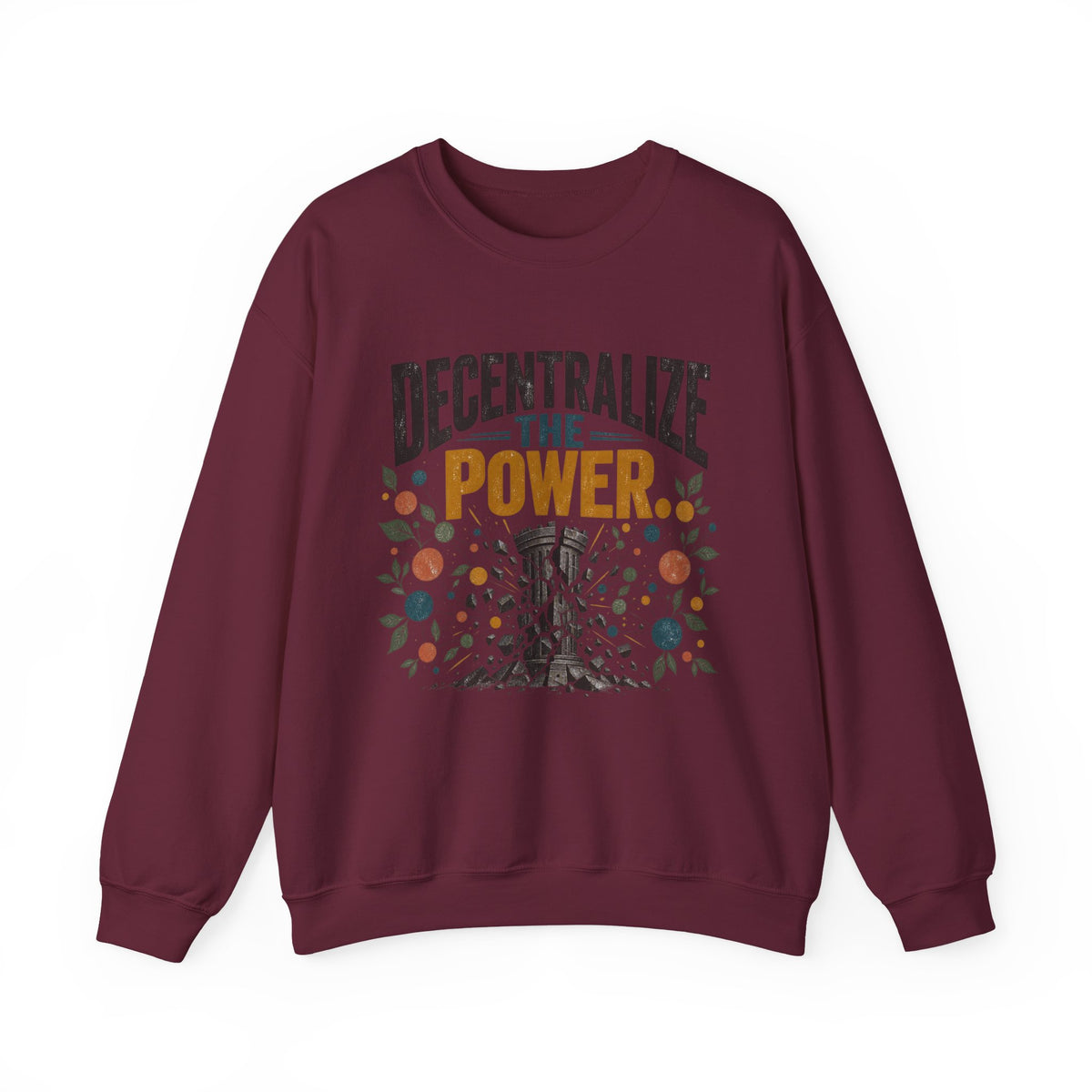 Decentralize the Power Blockchain Crewneck Sweatshirt