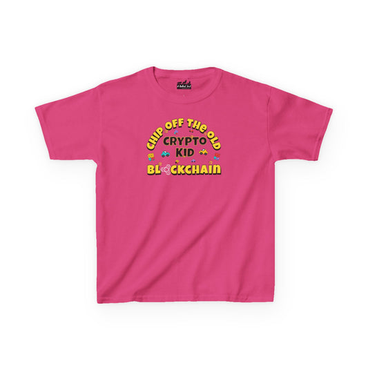 Crypto Kid Chip Off the Old Blockchain Kids Tee