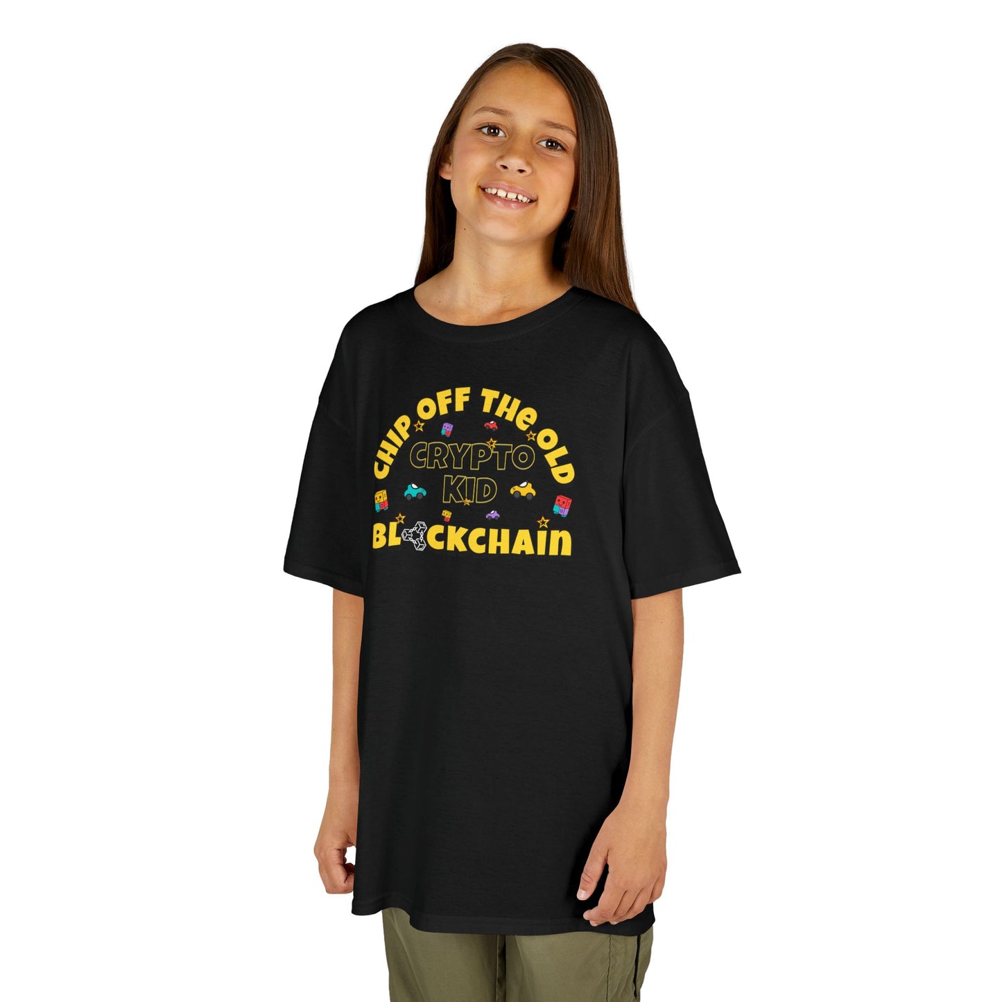 Chip off the old Blockchain Kids Heavy Cotton™ Tee