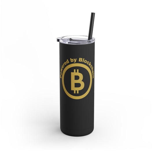Powered by Blockchain 20oz Crypto Matte Tumbler