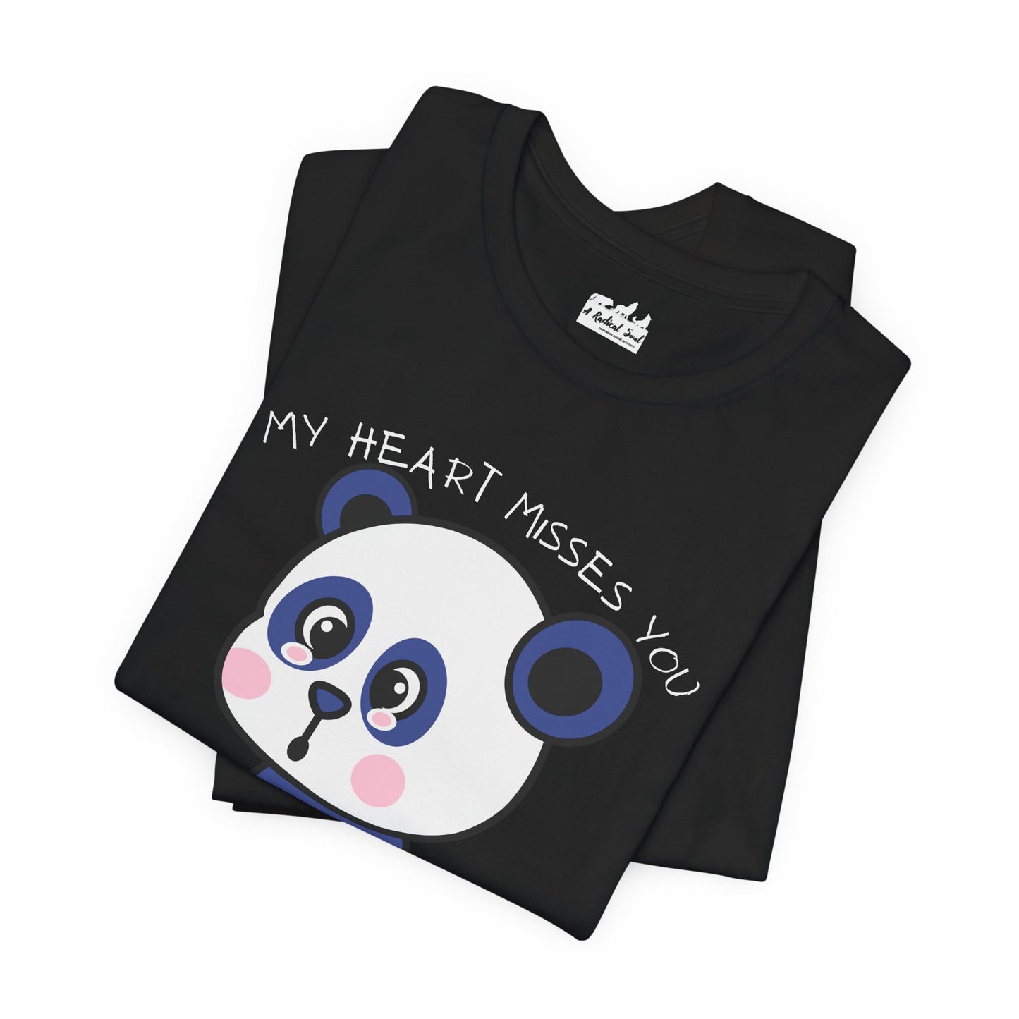 My Heart Misses You Adorable Bear Graphic Grief T-Shirt