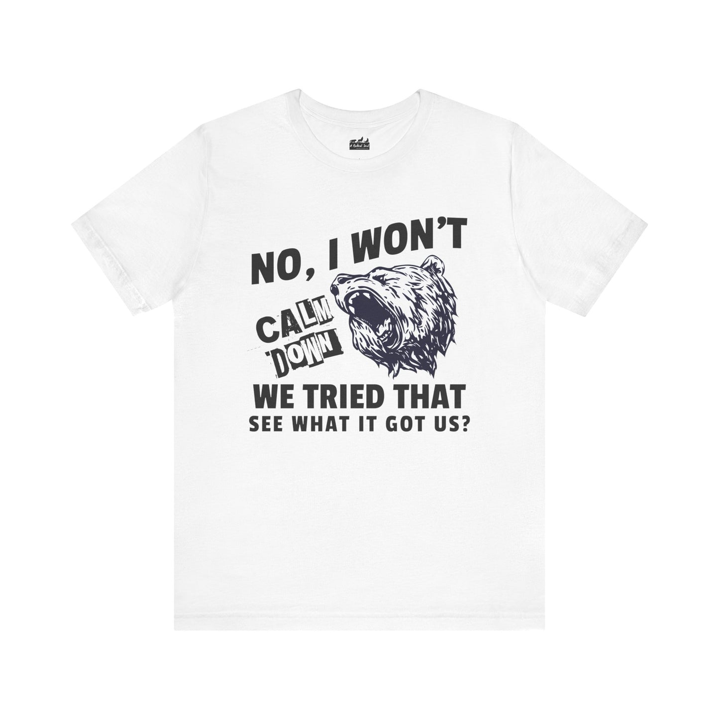 Political Activist Bear Graphic Tee