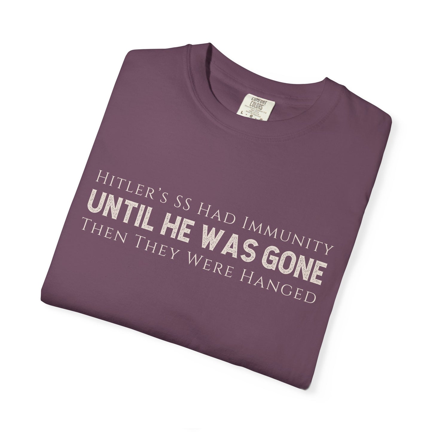 Hitler's SS had Immunity Until He Was Gone T-Shirt Protest Trump's ICE Tee