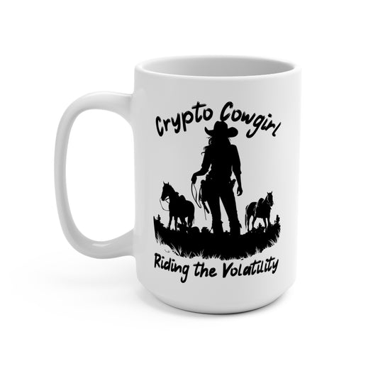 Crypto Cowgirl Western Coffee Mug