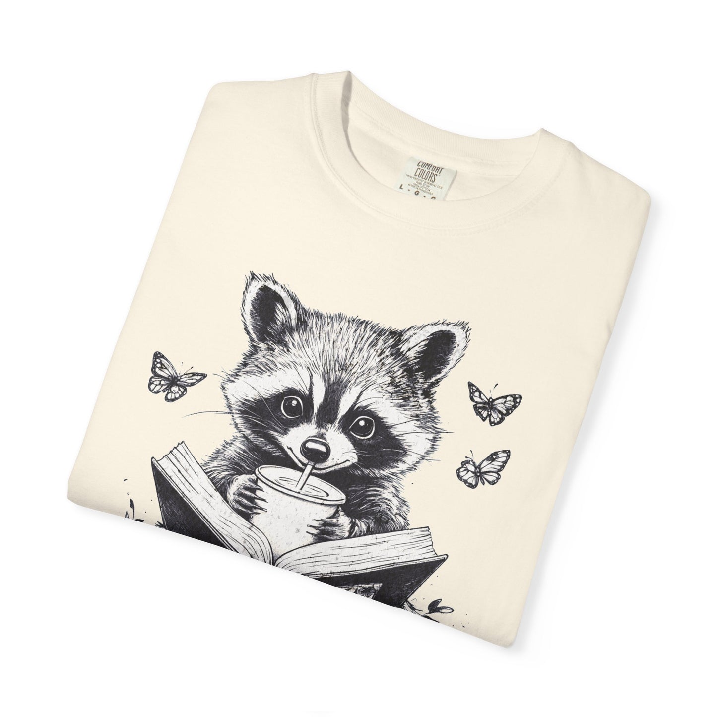 Trash Reader Raccoon Comfort Colors T-Shirt