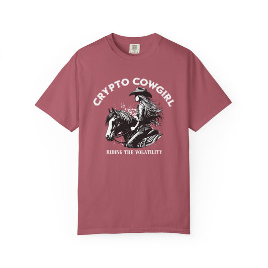 Crypto Cowgirl Comfort Colors Tee