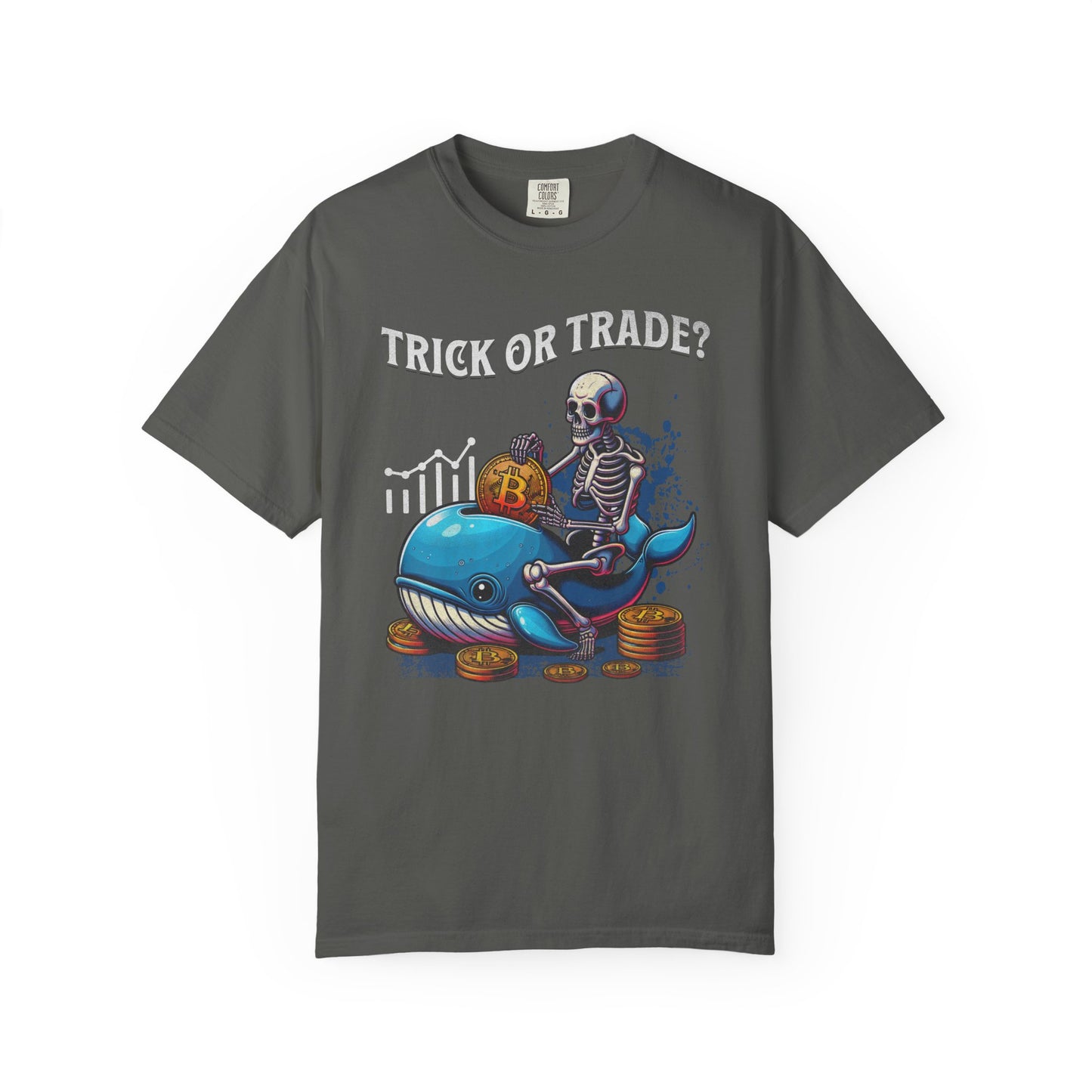 Trick or Trade Halloween Crypto Whale T-shirt, Best Gift for Bitcoin Fan