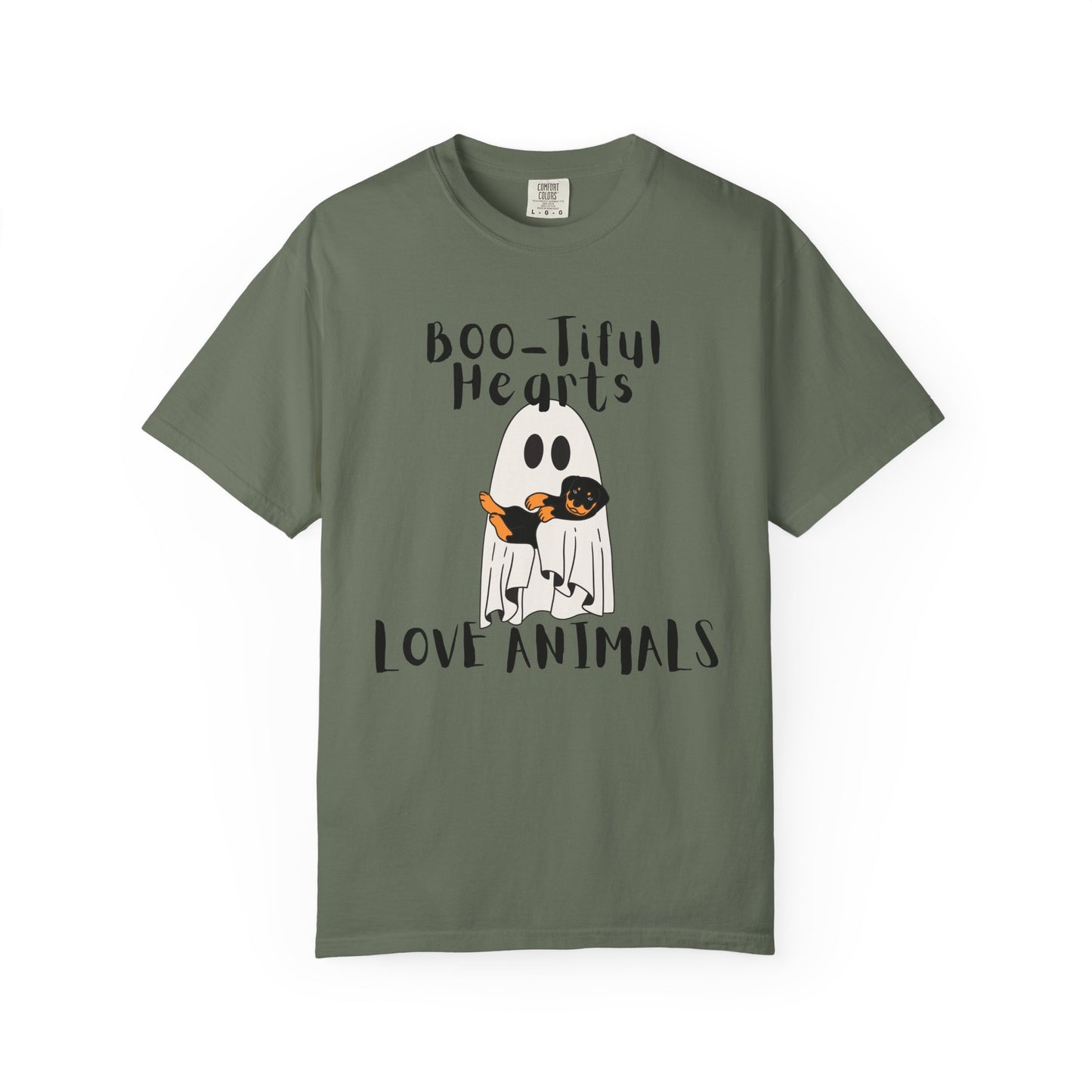 Boo-tiful Hearts Love Animals Halloween T-shirt