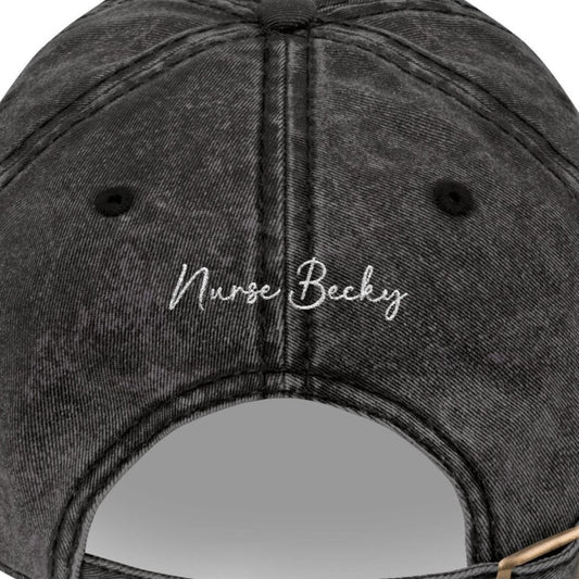 "Trust Me, I'm a Nurse" — Personalized Vintage Embroidered Nurse Cap