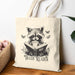 Trash Reader — Raccoon Book Lover Cotton Canvas Tote