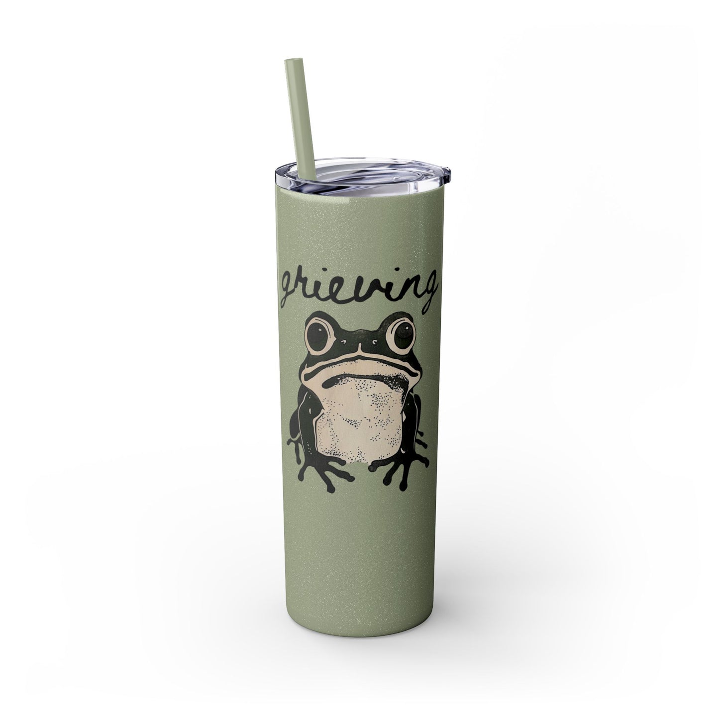 Grieving Frog Skinny Matte Tumbler, 20 oz