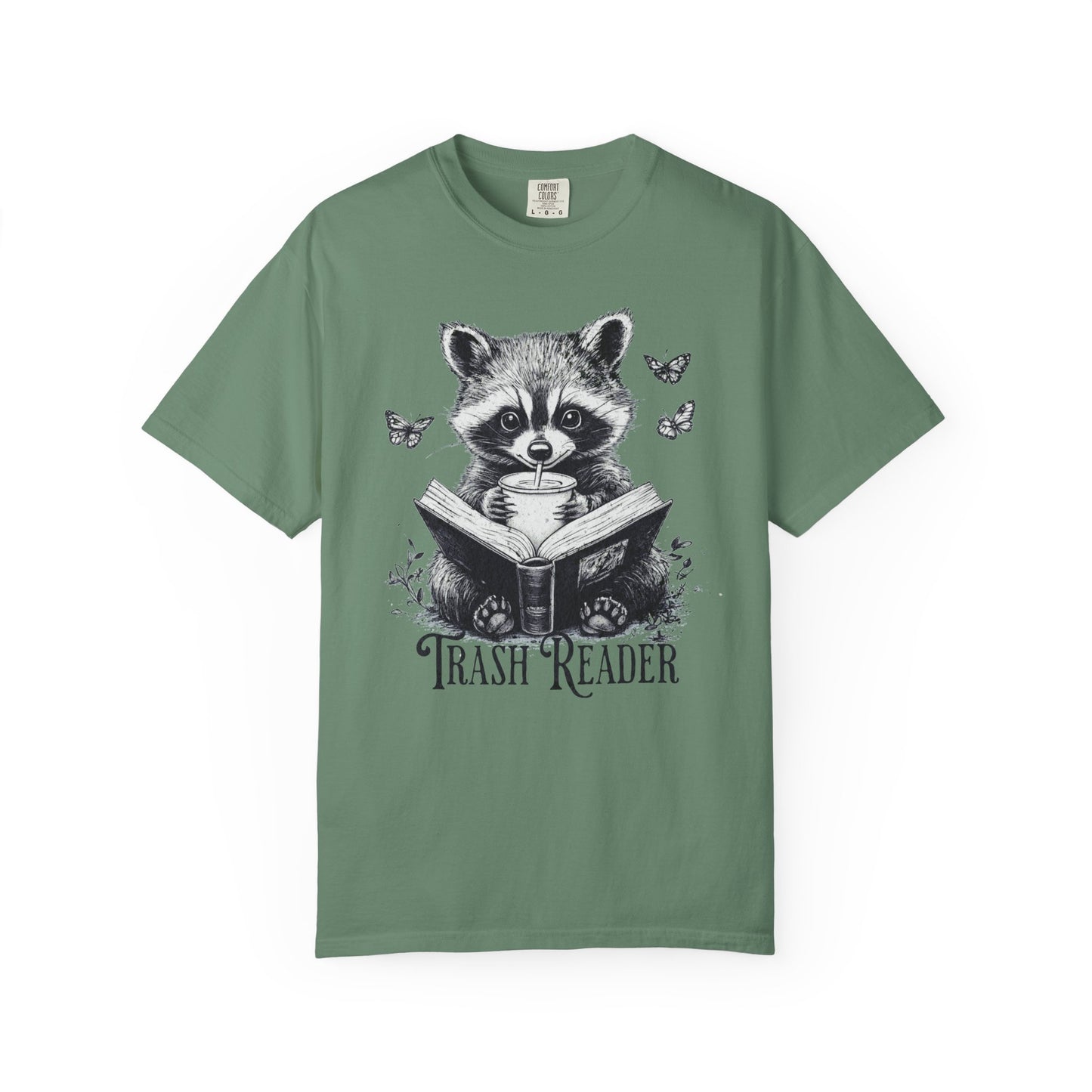 Trash Reader Raccoon Comfort Colors T-Shirt
