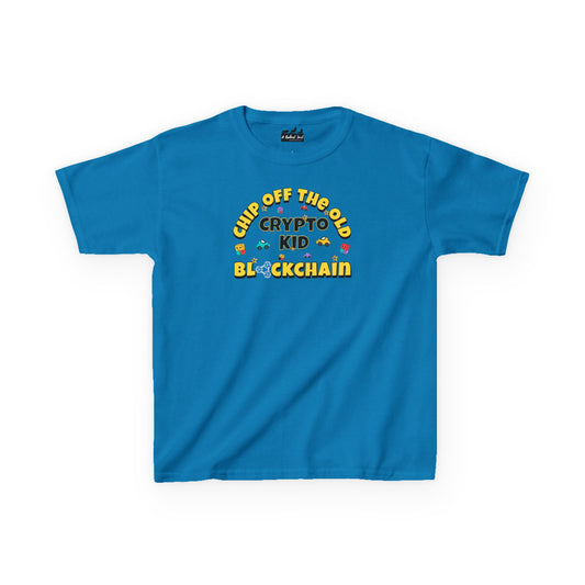 Crypto Kid Chip Off the Old Blockchain Kids Tee
