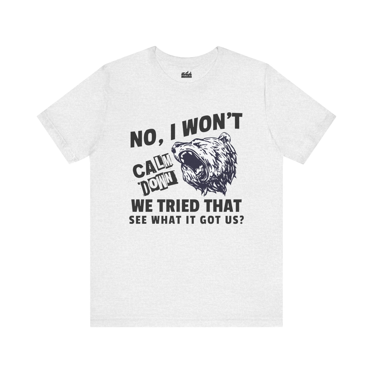 Political Activist Bear Graphic Tee
