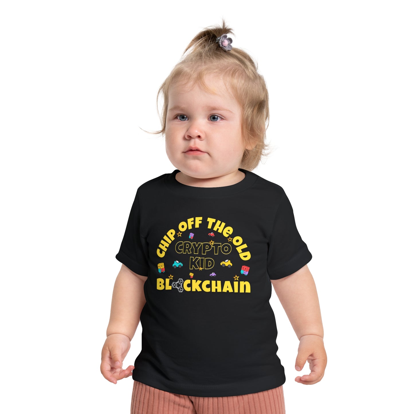 Chip Off The Old Blockchain Crypto Kid Baby T-Shirt