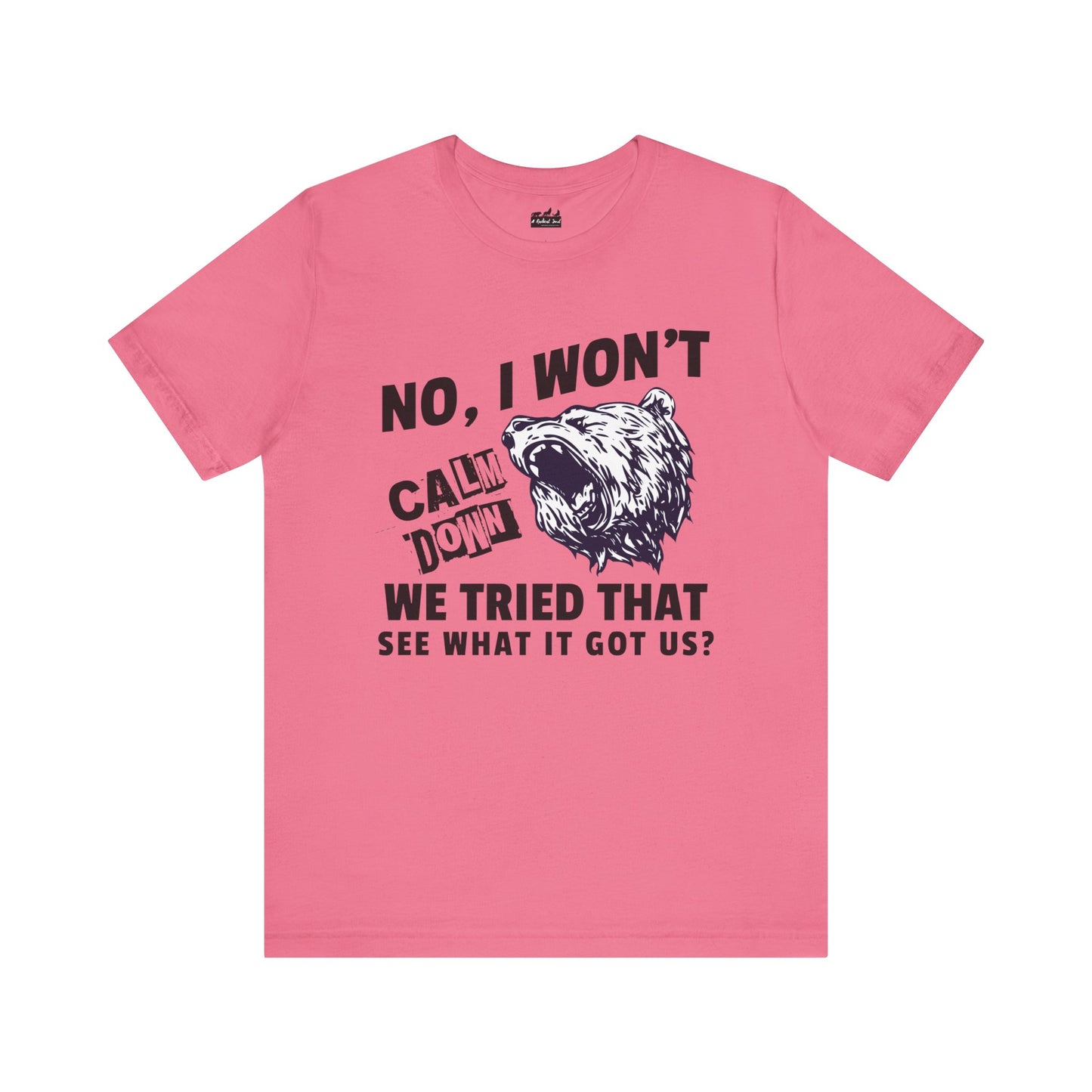 Political Activist Bear Graphic Tee