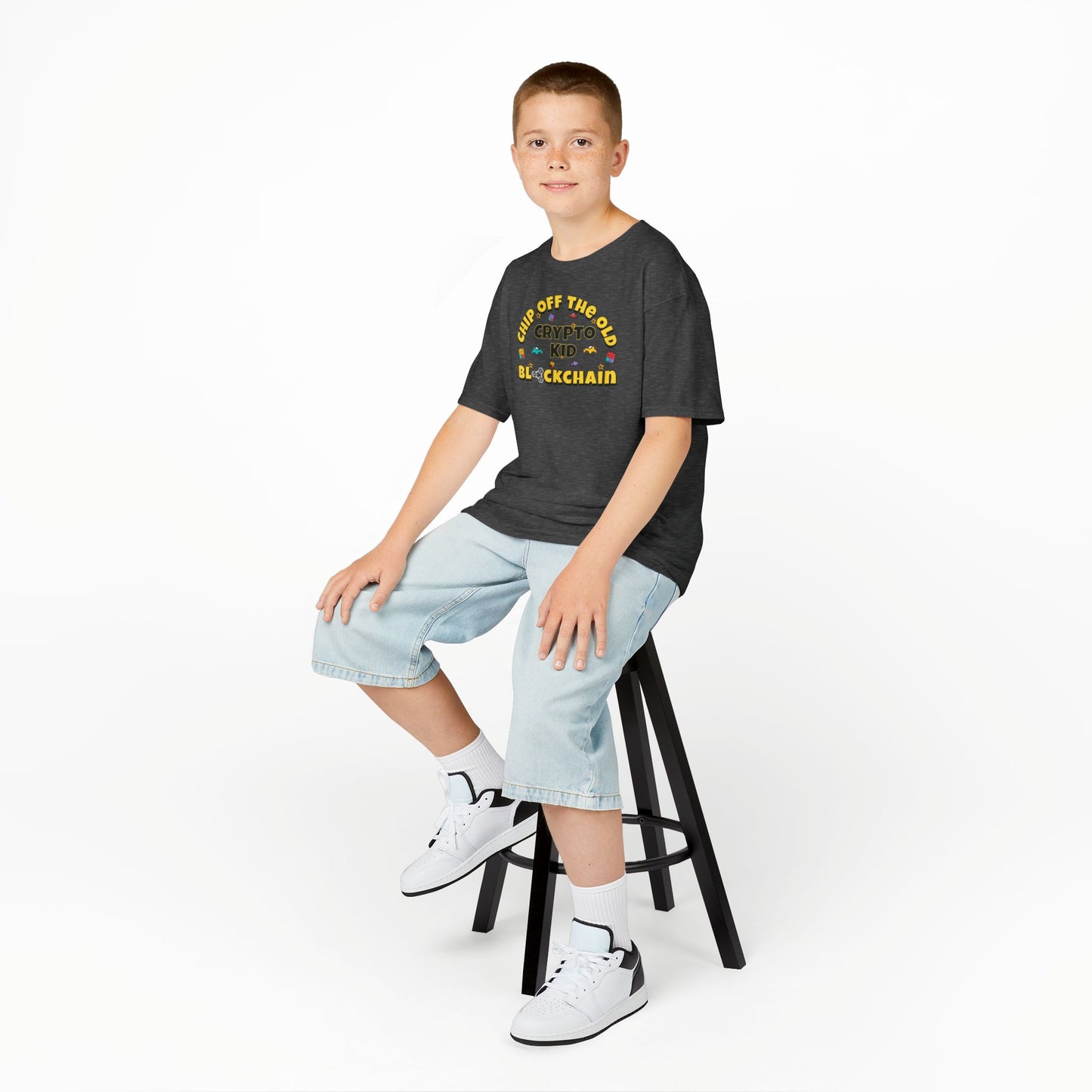 Chip off the old Blockchain Kids Heavy Cotton™ Tee