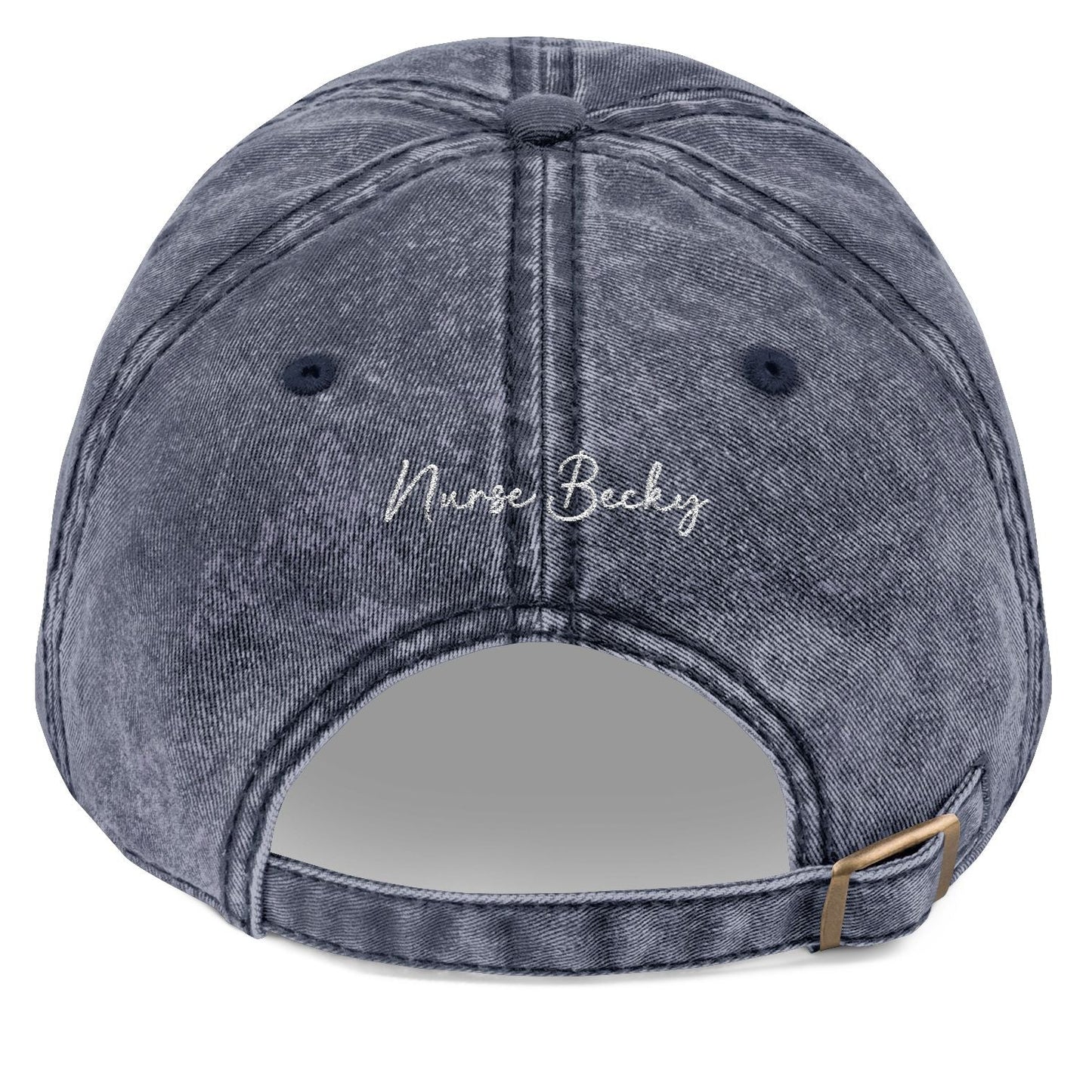 Customizable Embroidered Vintage Baseball Cap For Nurses