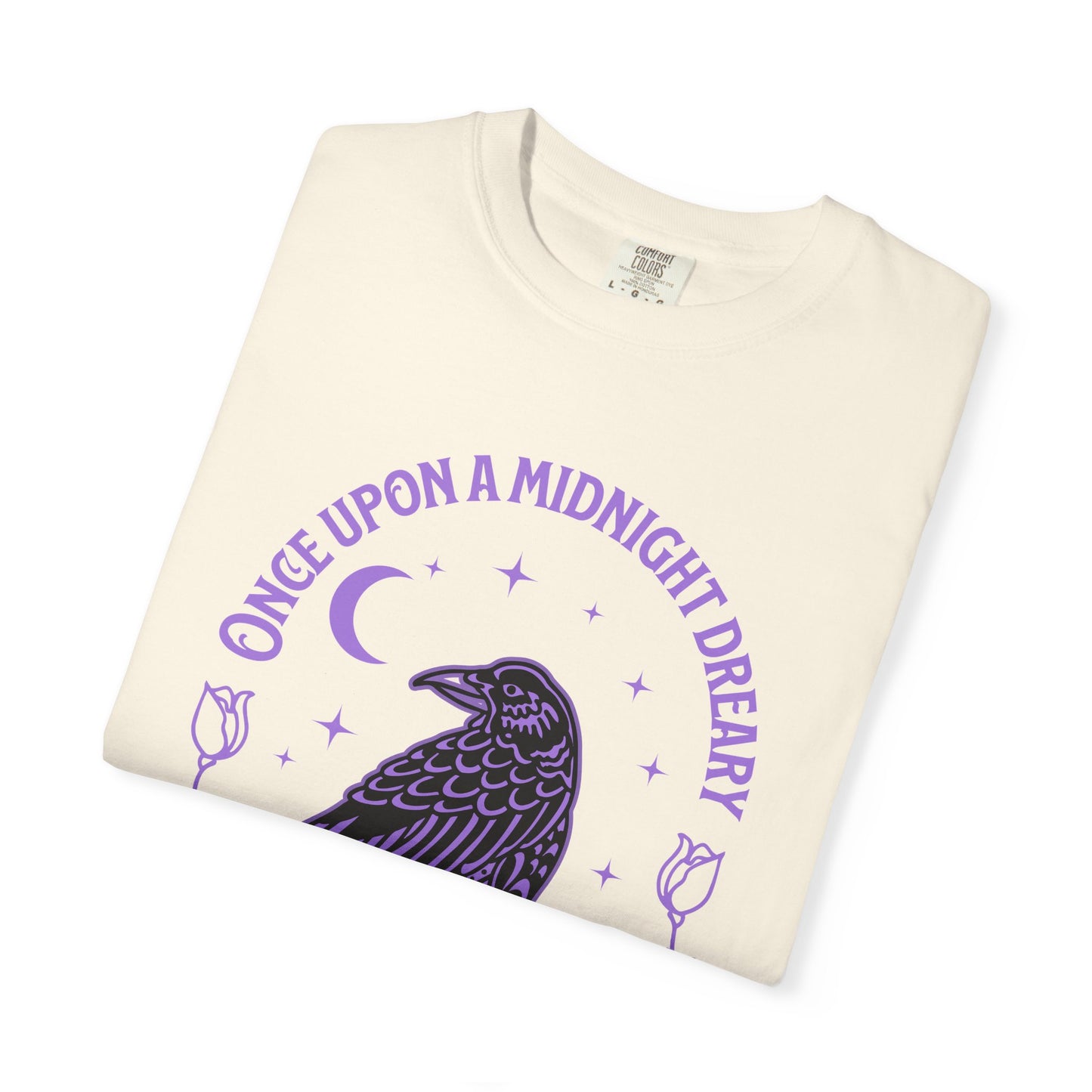 Edgar Allen Poe Raven Night T-Shirt — "Once Upon a Midnight Dreary" Gothic Poetry Tee
