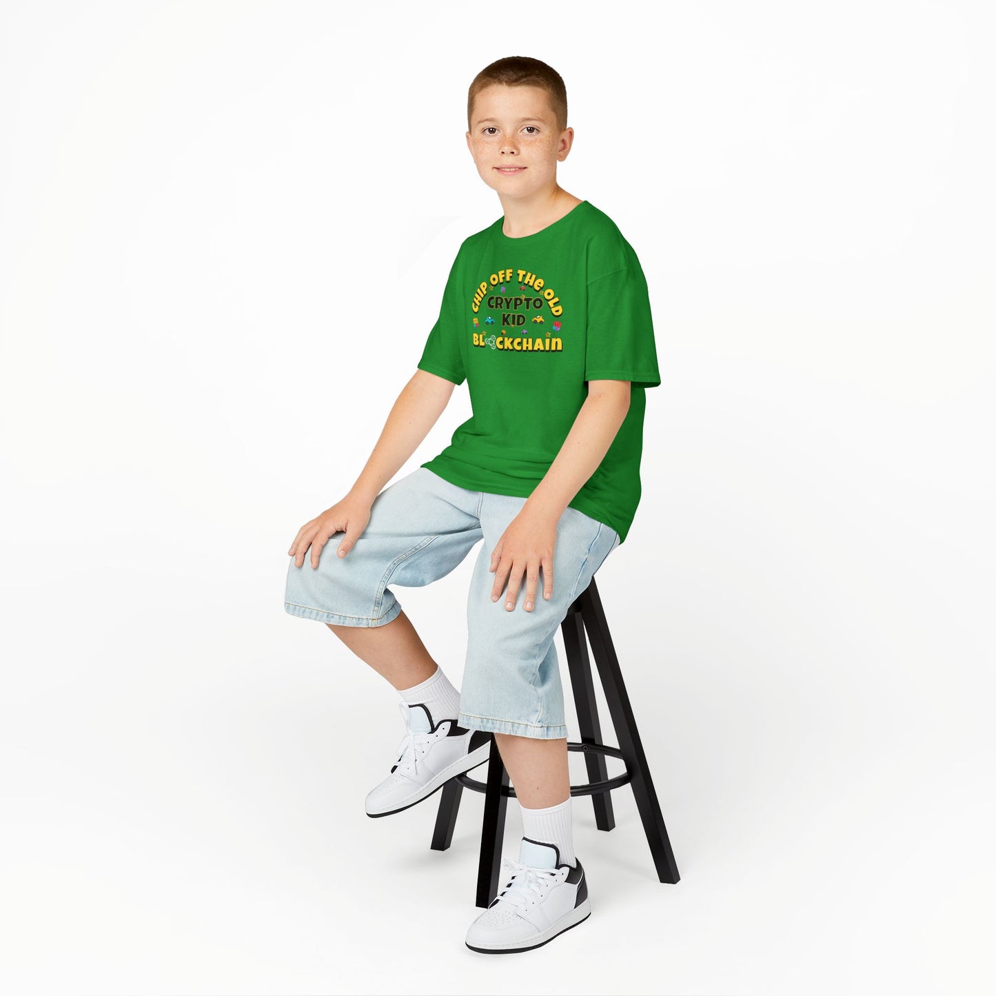 Chip off the old Blockchain Kids Heavy Cotton™ Tee