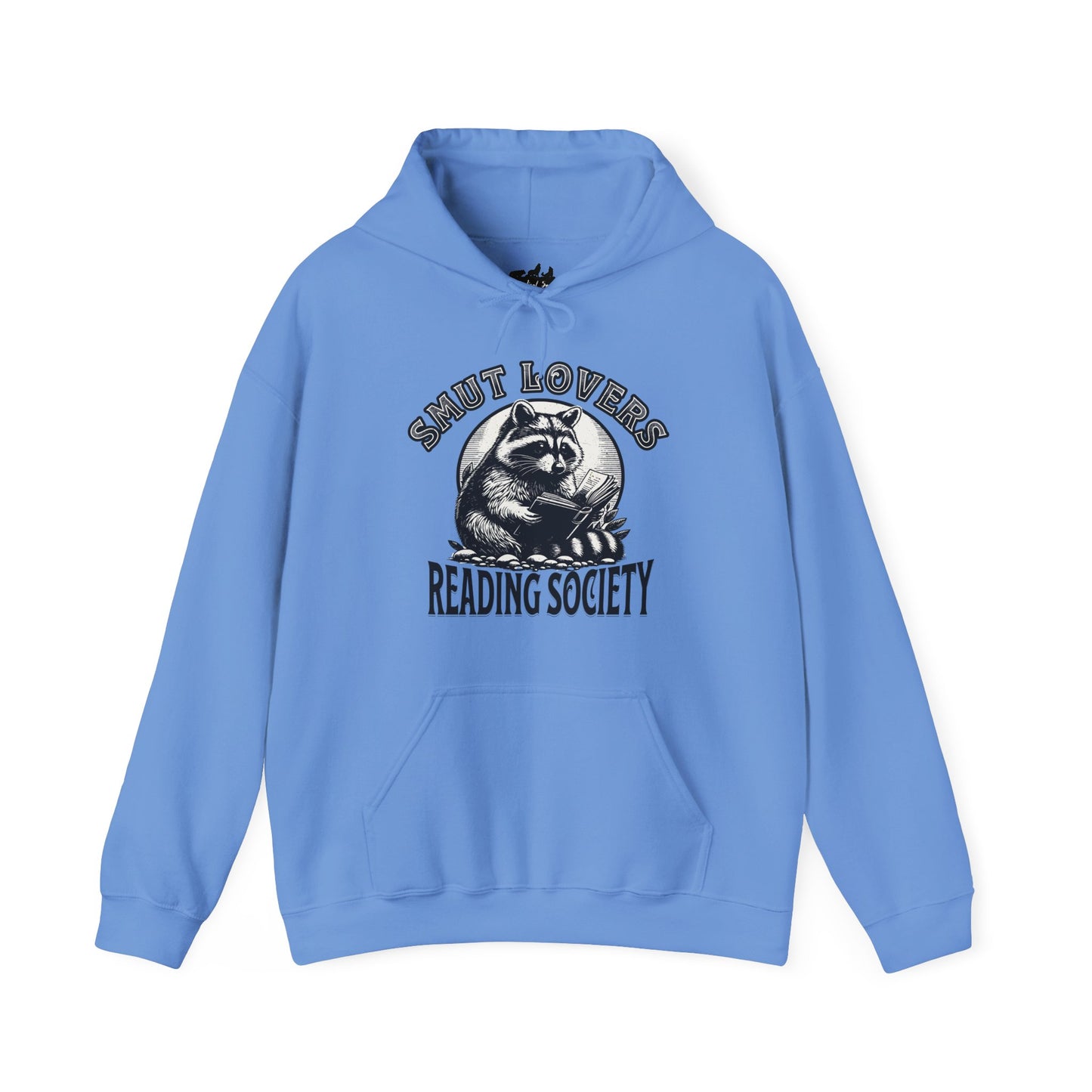 Smut Lovers Reading Society Raccoon-Themed Hooded Sweatshirt