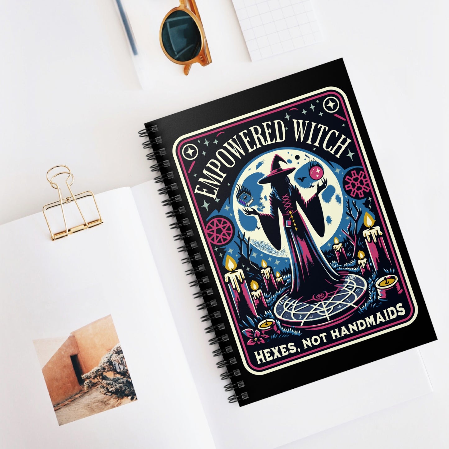Empowered Witch Hexes, Not Handmaids Spiral Notebook