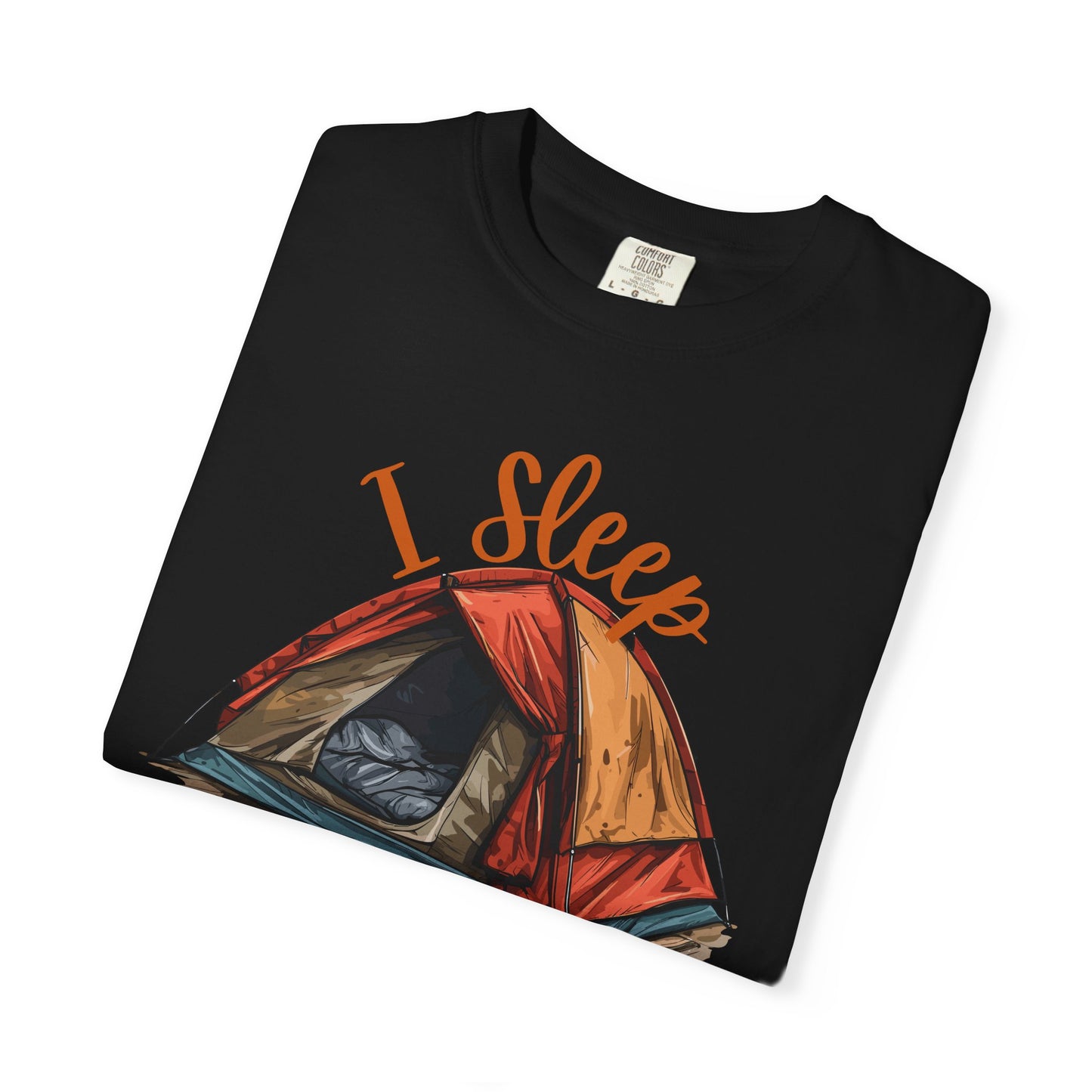 I Sleep Around Funny Camping T-Shirt