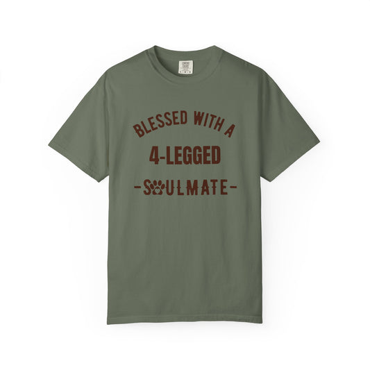 Blessed with a 4-Legged Soulmate Comfort Colors Tee