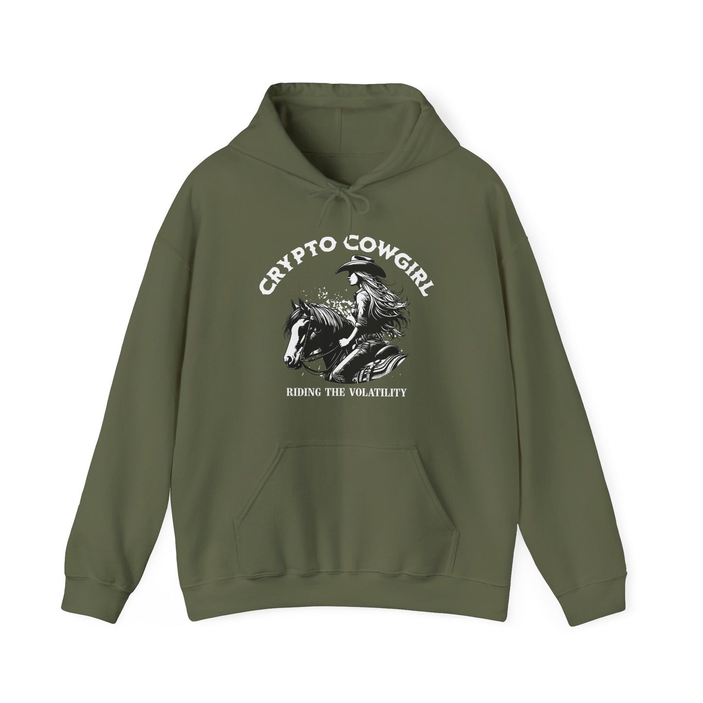 Crypto Cowgirl Hoodie, Ideal Gift for Techy Bitcoin Lover
