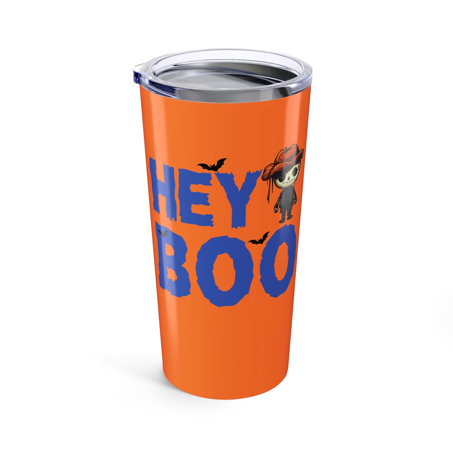 Hey Boo Halloween Skeleton Tumbler