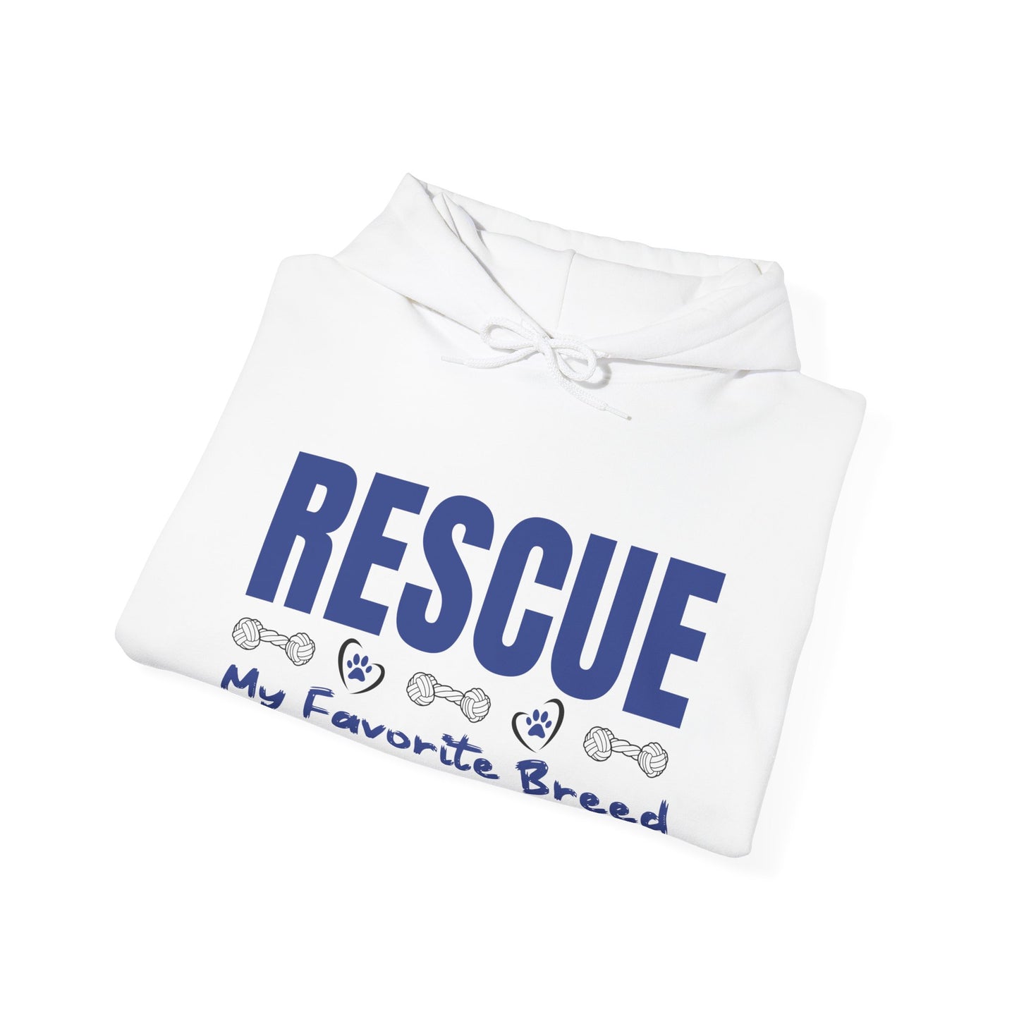 My Favorite Breed Rescue Dog Lover Hoodie