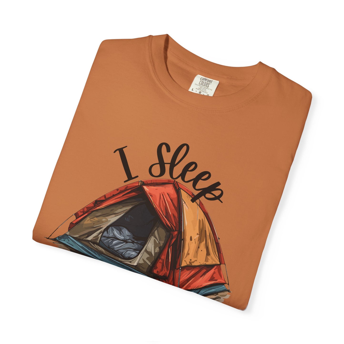 I Sleep Around Funny Camping T-Shirt