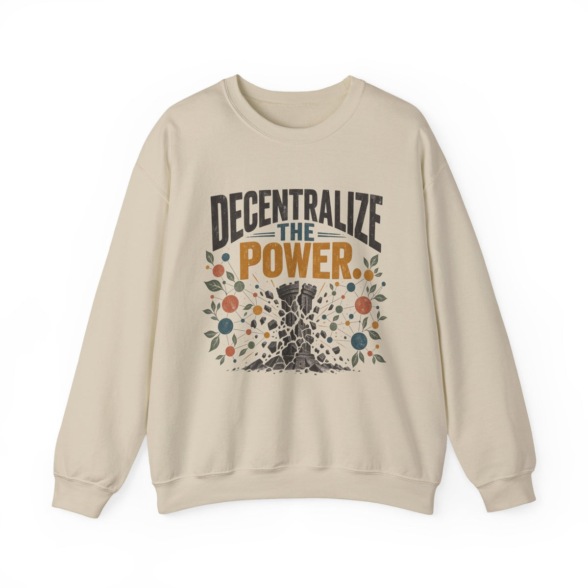 Decentralize the Power Blockchain Crewneck Sweatshirt