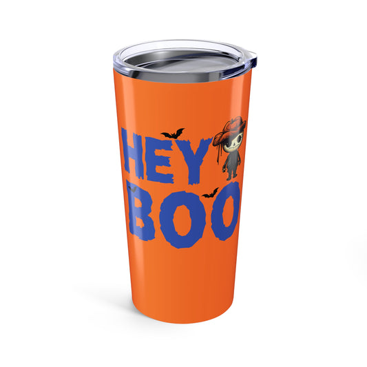 Hey Boo Halloween Skeleton Tumbler