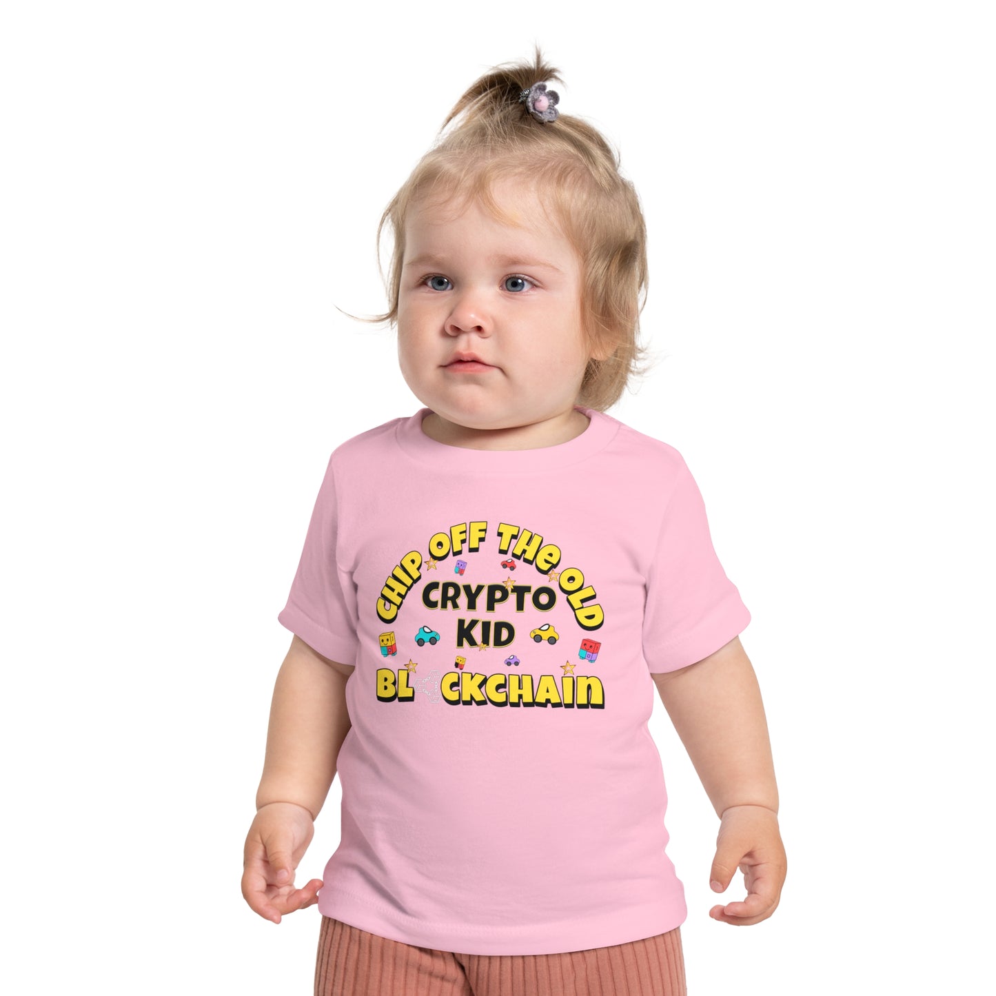 Chip Off The Old Blockchain Crypto Kid Baby T-Shirt