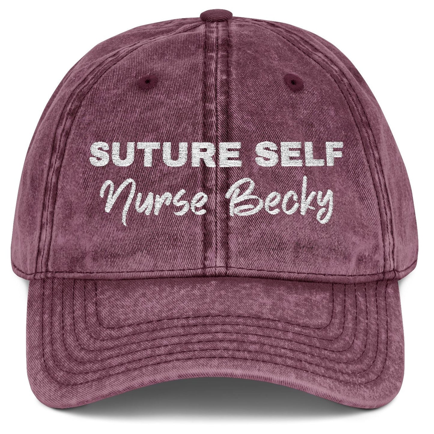 Customized Nurse Medical Staff Vintage Embroidered Cap