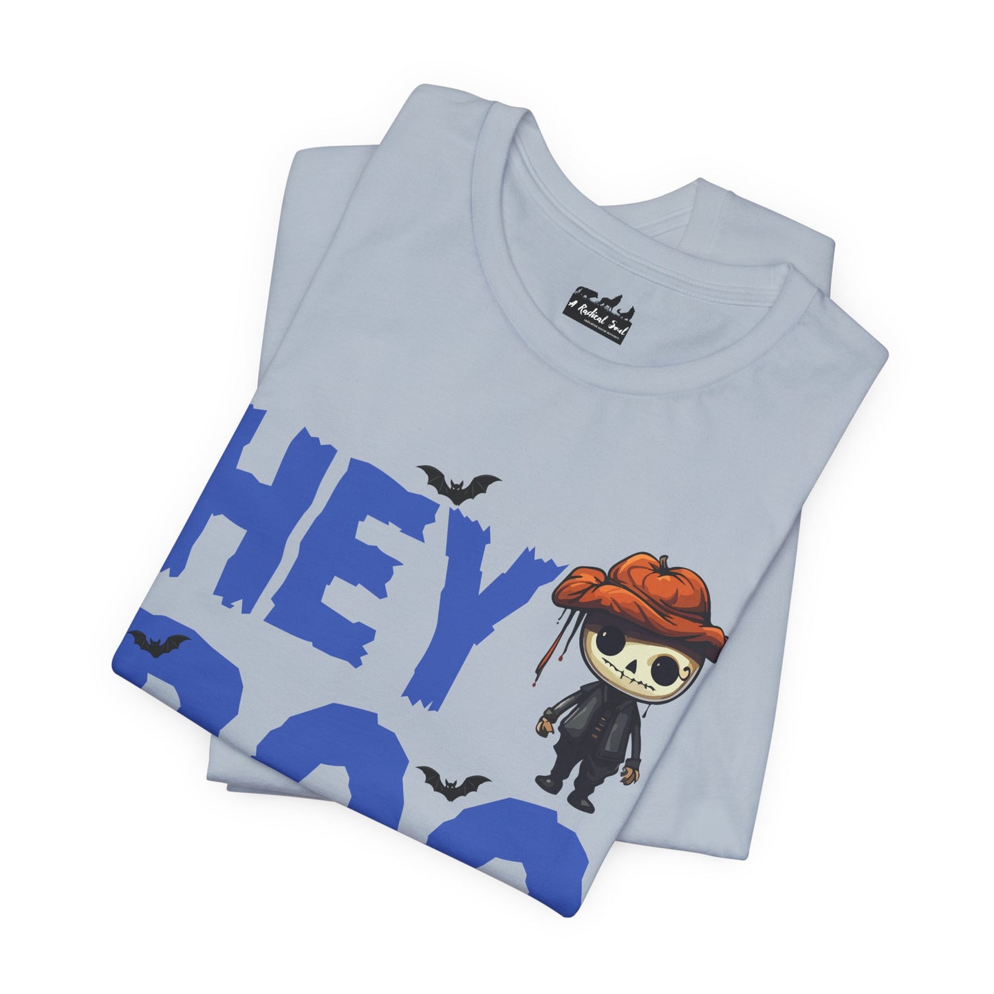 Hey Boo Spooky Halloween Skeleton Fun Tee