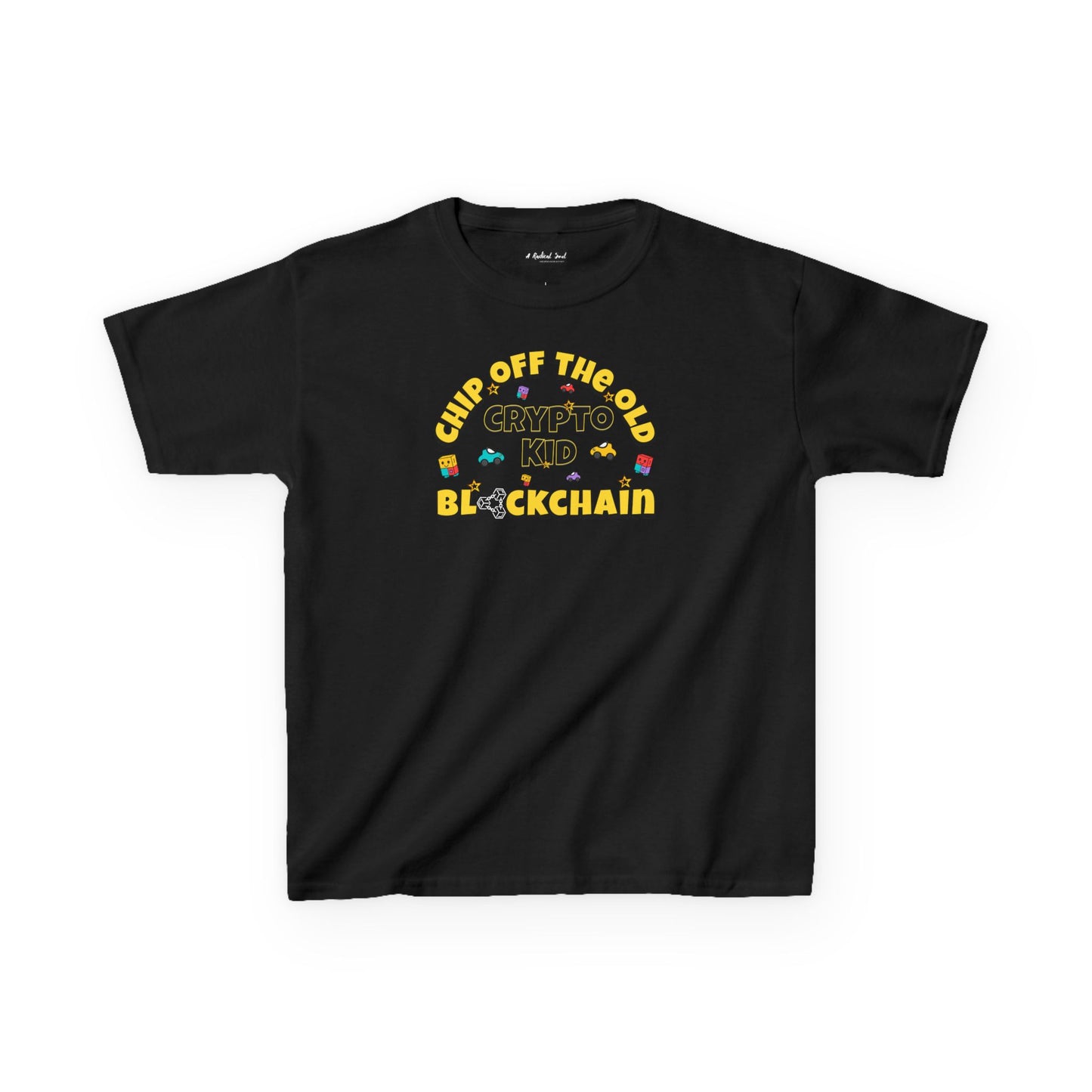 Chip off the old Blockchain Kids Heavy Cotton™ Tee, Gift for Children who are Future Techy's