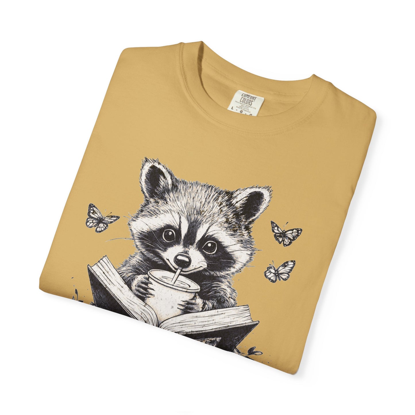 Trash Reader Raccoon Comfort Colors T-Shirt