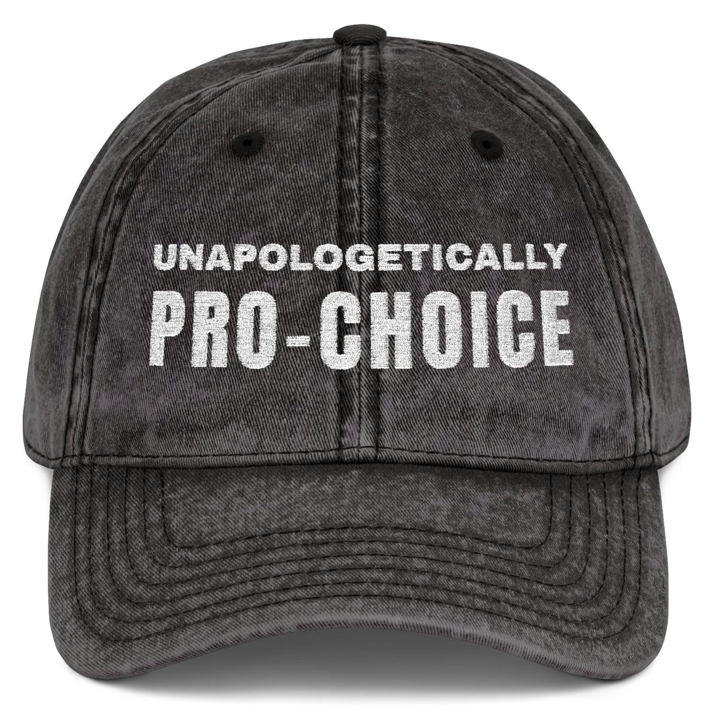 Unapologetically Pro-Choice Embroidered Vintage Cap