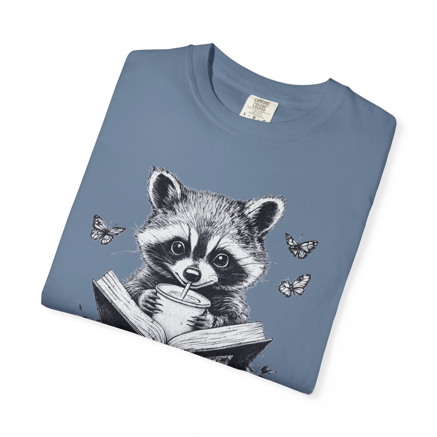 Trash Reader Raccoon Comfort Colors T-Shirt
