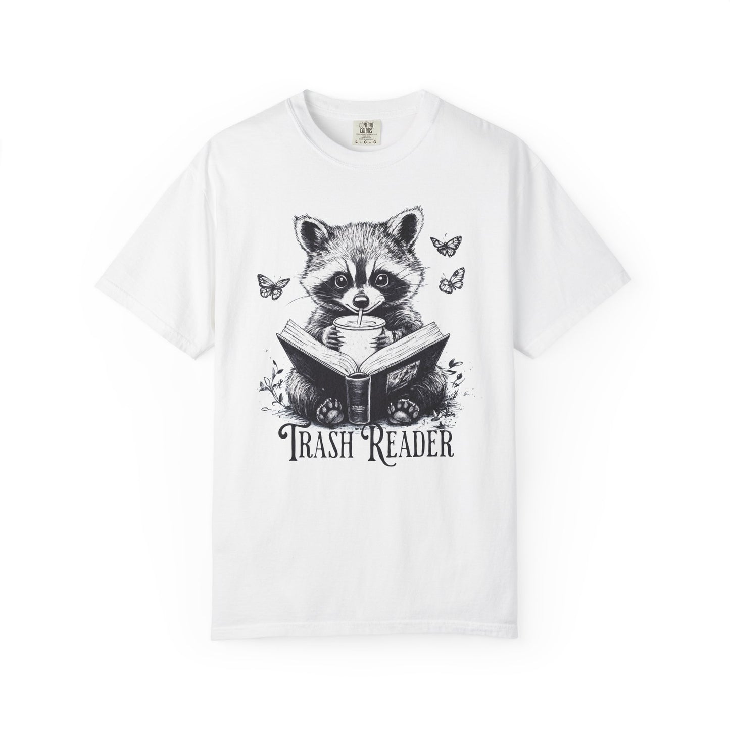 Trash Reader Raccoon Comfort Colors T-Shirt