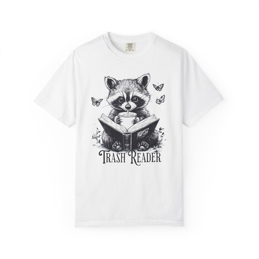 Trash Reader — Raccoon Book Lover Comfort Colors Tee