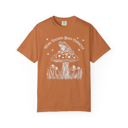 "Weird Teachers Build Character" — Frog & Toadstool Tee