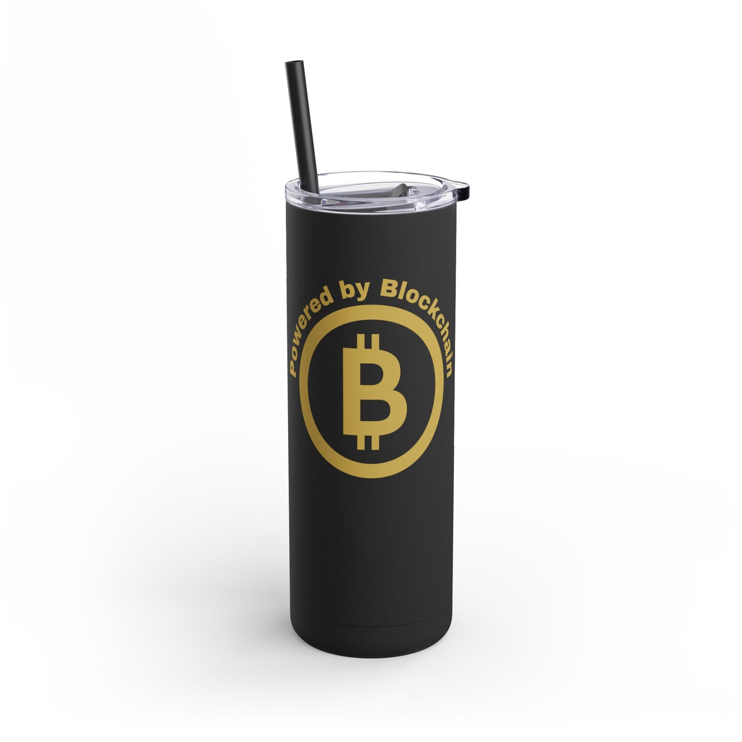 Powered by Blockchain 20oz Crypto Matte Tumbler