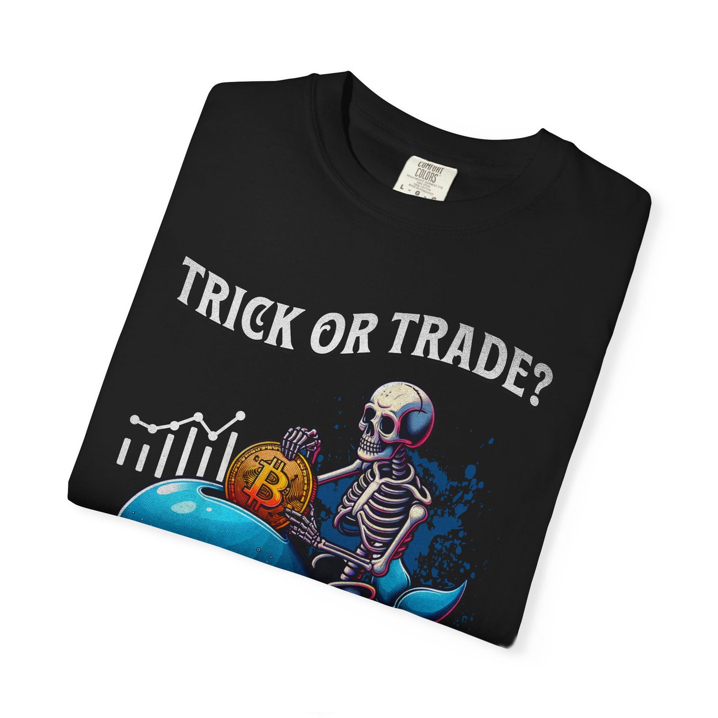 Trick or Trade Halloween Crypto Whale T-shirt